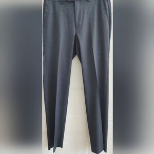 IZOD Men’s Flat Front Dress Pants RN90736,  32x32 Blue in Color